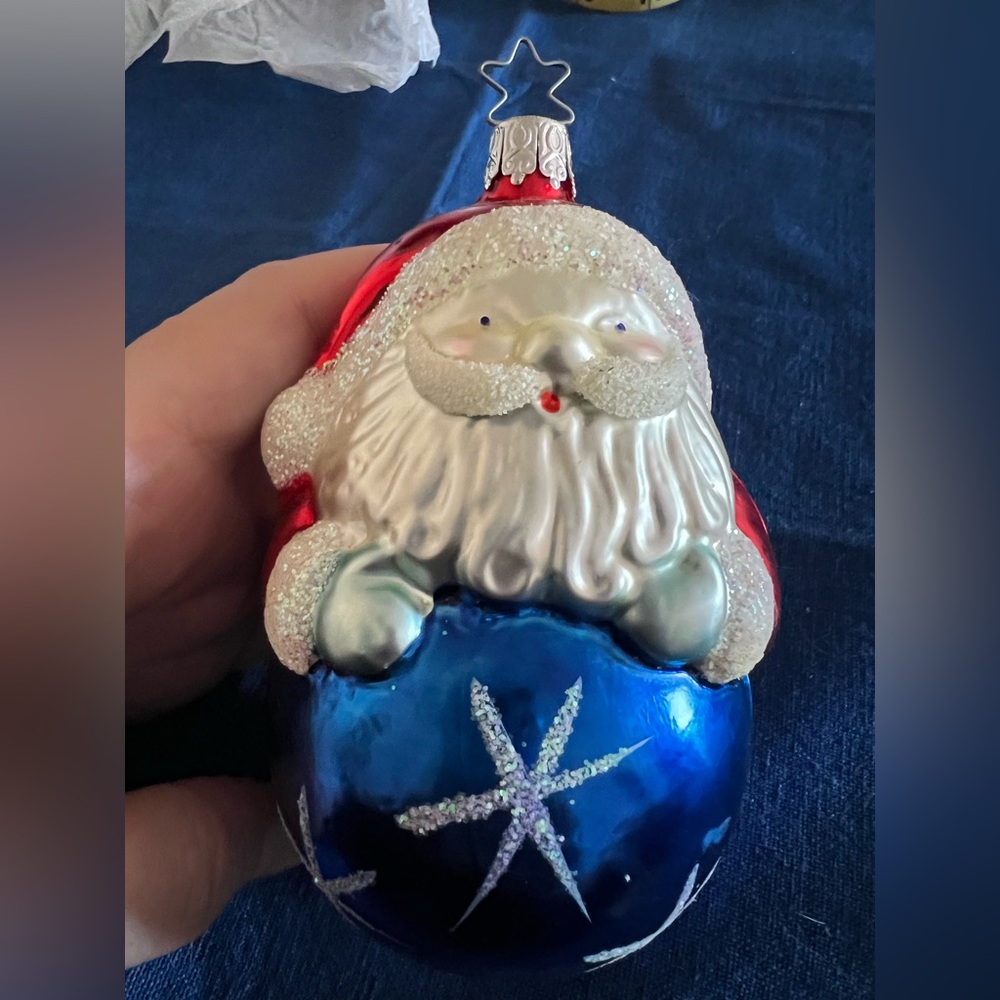Vintage 1990s Santa Claus Holiday Ornament